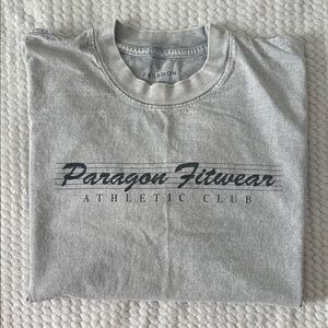 PARAGON Light Gray Tee with Black Logo